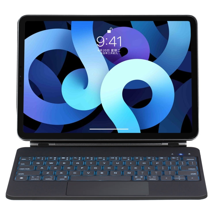 觸控板藍牙鍵盤皮革平板保護套，適用於 iPad Air 11 2025 / 2024 / Pro 11 2022