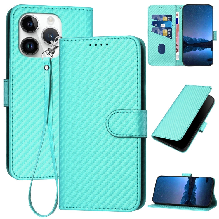 YX0070 碳纖維扣環皮革手機殼附掛繩，適用於 iPhone 16 Pro、iPhone 16 Plus、iPhone 16、iPhone 15 Pro Max、iPhone 15 Pro、iPhone 15 Plus