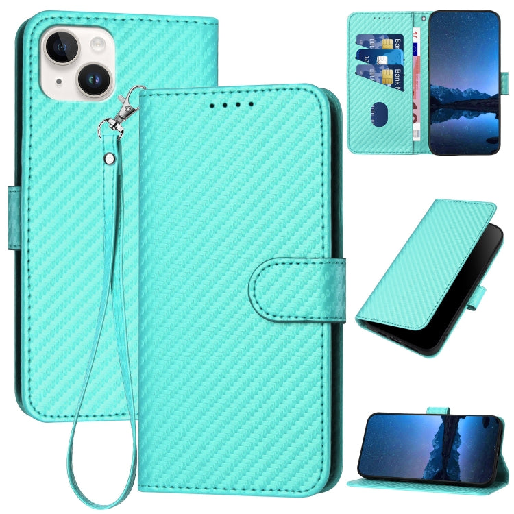 YX0070 碳纖維扣環皮革手機殼附掛繩，適用於 iPhone 16 Pro、iPhone 16 Plus、iPhone 16、iPhone 15 Pro Max、iPhone 15 Pro、iPhone 15 Plus