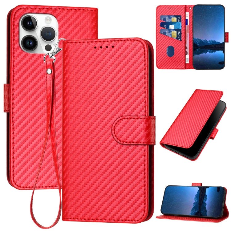 YX0070 碳纖維扣環皮革手機殼附掛繩，適用於 iPhone 13 Pro Max、iPhone 13 Pro、iPhone 13、iPhone 13 mini、iPhone 12 / 12 Pro、iPhone 12 Pro Max