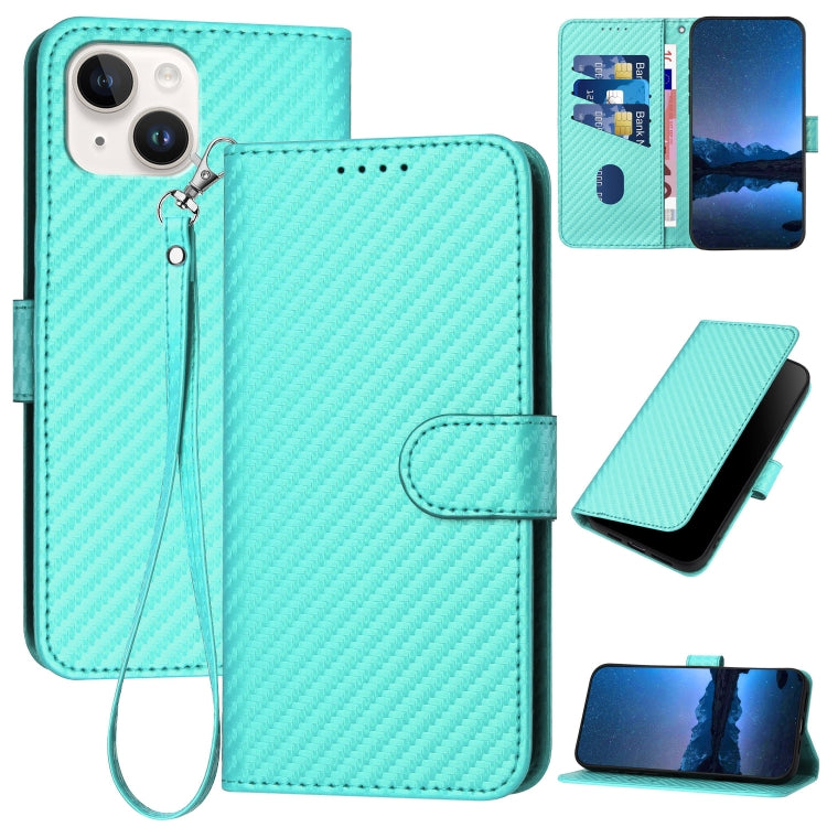 YX0070 碳纖維扣環皮革手機殼附掛繩，適用於 iPhone 13 Pro Max、iPhone 13 Pro、iPhone 13、iPhone 13 mini、iPhone 12 / 12 Pro、iPhone 12 Pro Max