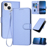 YX0070 碳纖維扣環皮革手機殼附掛繩，適用於 iPhone 13 Pro Max、iPhone 13 Pro、iPhone 13、iPhone 13 mini、iPhone 12 / 12 Pro、iPhone 12 Pro Max