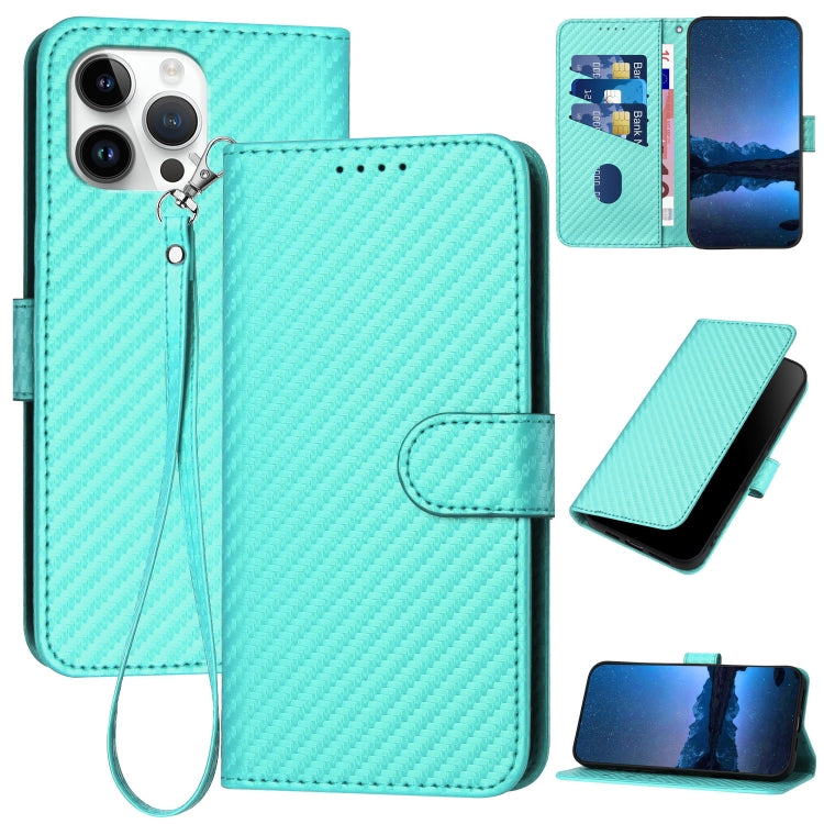 YX0070 碳纖維扣環皮革手機殼附掛繩，適用於 iPhone 13 Pro Max、iPhone 13 Pro、iPhone 13、iPhone 13 mini、iPhone 12 / 12 Pro、iPhone 12 Pro Max