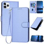 YX0070 碳纖維扣皮革手機殼附掛繩，適用於 iPhone 12 mini，適用於 iPhone 11 Pro Max，適用於 iPhone 11，適用於 iPhone 11 Pro，適用於 iPhone X / XS，適用於 iPhone XR
