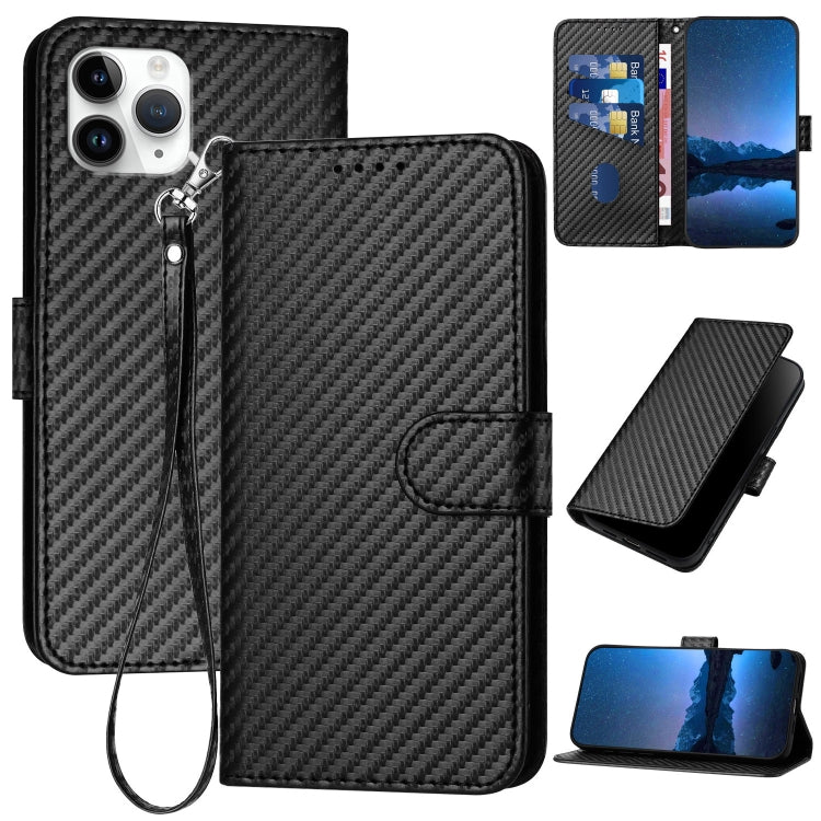YX0070 碳纖維扣皮革手機殼附掛繩，適用於 iPhone 12 mini，適用於 iPhone 11 Pro Max，適用於 iPhone 11，適用於 iPhone 11 Pro，適用於 iPhone X / XS，適用於 iPhone XR