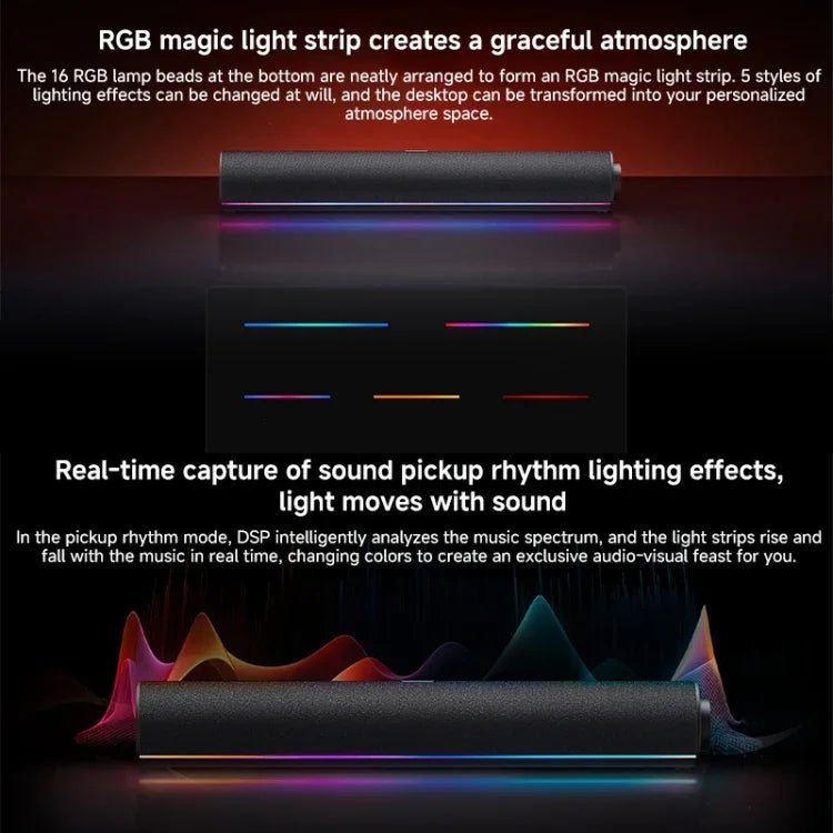 小米 Redmi 電腦藍牙喇叭，附 RGB 環境燈