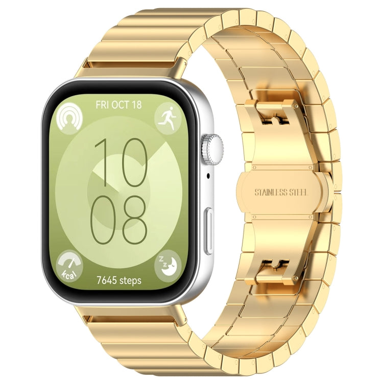 One Bead Stainless Steel Watch Band, For Huawei Watch Fit 5 / Fit 5 Pro / Fit 4 / Fit 3