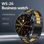 WS-26 1.52 吋 IP67 運動智慧手錶 支援藍牙通話 / 睡眠 / 血氧 / 心率 / 血壓健康監測，矽膠錶帶，鋼錶帶，皮革錶帶
