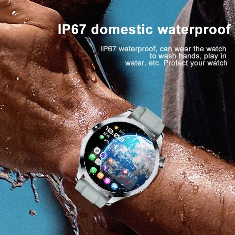 WS-26 1.52 吋 IP67 運動智慧手錶 支援藍牙通話 / 睡眠 / 血氧 / 心率 / 血壓健康監測，矽膠錶帶，鋼錶帶，皮革錶帶