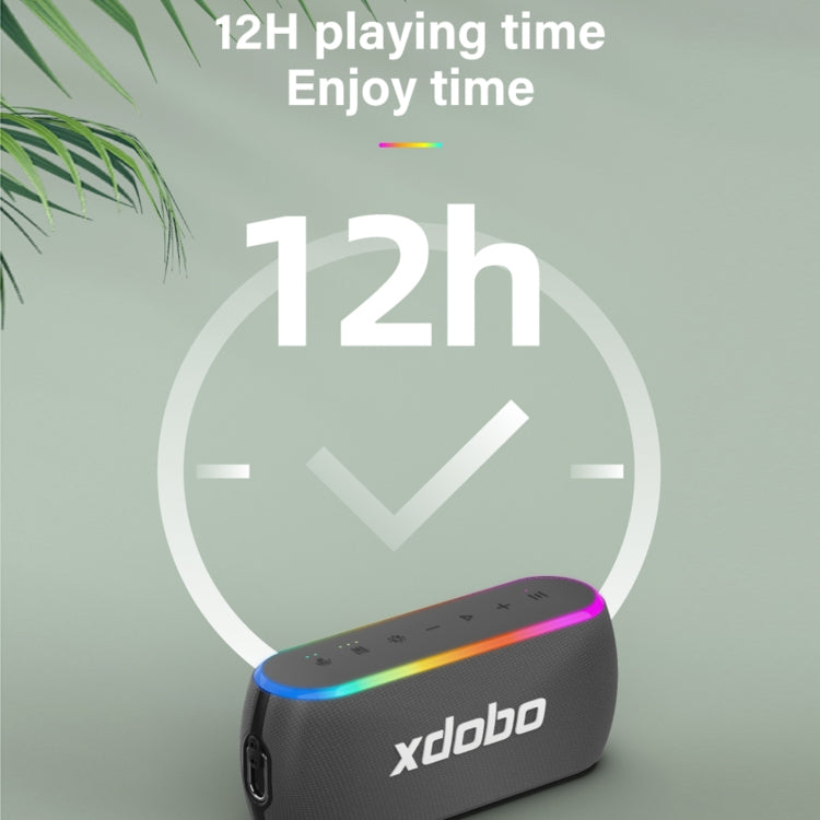Xdobo X8 III BT5.3 IPX7 無線揚聲器帶 RGB 燈，支持藍牙/TF 卡/USB/AUX，X8 III