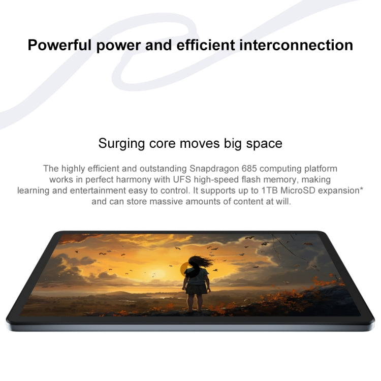 Lenovo 小新 Pad 2024 紙感螢幕學習版 11 吋 WiFi 平板，Android 13，高通 Snapdragon 685 八核心，支援臉部識別，學習版