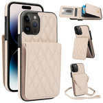 YM015 斜背菱形卡包 RFID 手機殼，適用於 iPhone 14 Pro Max、iPhone 13 Pro Max、iPhone 13 Pro、iPhone 13、iPhone 12 / 12 Pro、iPhone 12 Pro Max、iPhone 11 Pro Max、iPhone 11