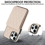 YM015 斜背菱形卡包 RFID 手機殼，適用於 iPhone 14 Pro Max、iPhone 13 Pro Max、iPhone 13 Pro、iPhone 13、iPhone 12 / 12 Pro、iPhone 12 Pro Max、iPhone 11 Pro Max、iPhone 11