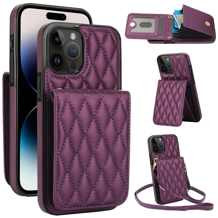YM015 斜背菱形卡包 RFID 手機殼，適用於 iPhone 14 Pro Max、iPhone 13 Pro Max、iPhone 13 Pro、iPhone 13、iPhone 12 / 12 Pro、iPhone 12 Pro Max、iPhone 11 Pro Max、iPhone 11
