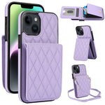 YM015 斜背菱形卡包 RFID 手機殼，適用於 iPhone 14 Pro Max、iPhone 13 Pro Max、iPhone 13 Pro、iPhone 13、iPhone 12 / 12 Pro、iPhone 12 Pro Max、iPhone 11 Pro Max、iPhone 11