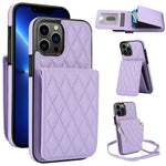 YM015 斜背菱形卡包 RFID 手機殼，適用於 iPhone 14 Pro Max、iPhone 13 Pro Max、iPhone 13 Pro、iPhone 13、iPhone 12 / 12 Pro、iPhone 12 Pro Max、iPhone 11 Pro Max、iPhone 11