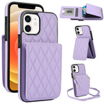 YM015 斜背菱形卡包 RFID 手機殼，適用於 iPhone 14 Pro Max、iPhone 13 Pro Max、iPhone 13 Pro、iPhone 13、iPhone 12 / 12 Pro、iPhone 12 Pro Max、iPhone 11 Pro Max、iPhone 11