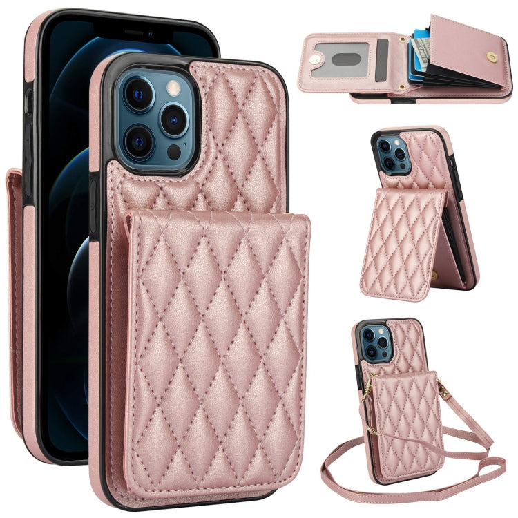 YM015 斜背菱形卡包 RFID 手機殼，適用於 iPhone 14 Pro Max、iPhone 13 Pro Max、iPhone 13 Pro、iPhone 13、iPhone 12 / 12 Pro、iPhone 12 Pro Max、iPhone 11 Pro Max、iPhone 11