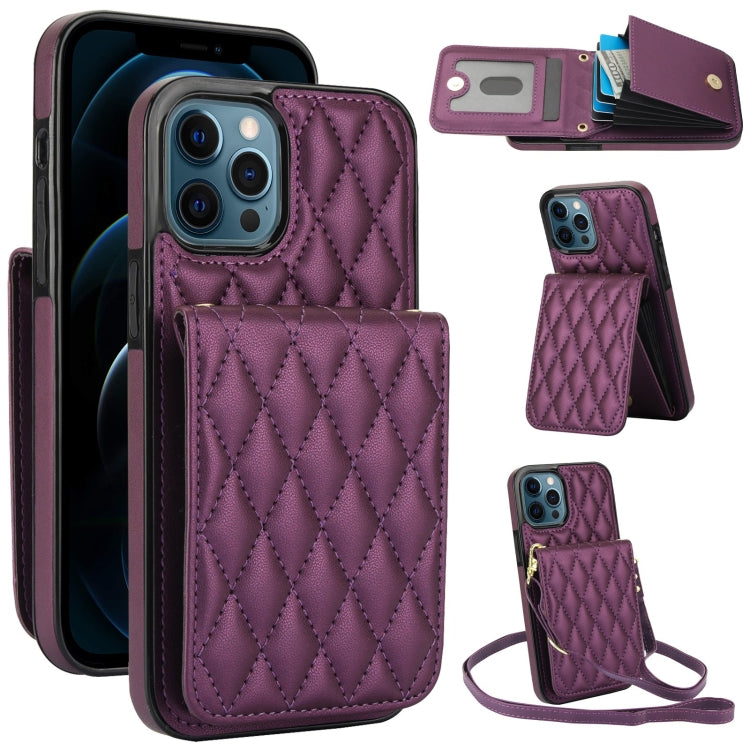 YM015 斜背菱形卡包 RFID 手機殼，適用於 iPhone 14 Pro Max、iPhone 13 Pro Max、iPhone 13 Pro、iPhone 13、iPhone 12 / 12 Pro、iPhone 12 Pro Max、iPhone 11 Pro Max、iPhone 11