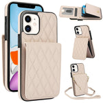 YM015 斜背菱形卡包 RFID 手機殼，適用於 iPhone 14 Pro Max、iPhone 13 Pro Max、iPhone 13 Pro、iPhone 13、iPhone 12 / 12 Pro、iPhone 12 Pro Max、iPhone 11 Pro Max、iPhone 11