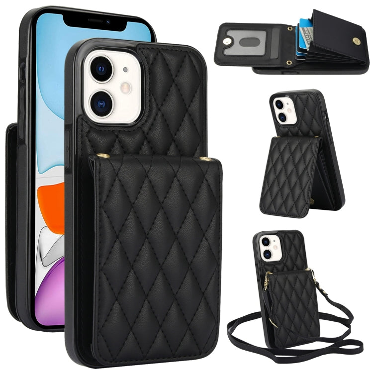 YM015 斜背菱形卡包 RFID 手機殼，適用於 iPhone 14 Pro Max、iPhone 13 Pro Max、iPhone 13 Pro、iPhone 13、iPhone 12 / 12 Pro、iPhone 12 Pro Max、iPhone 11 Pro Max、iPhone 11