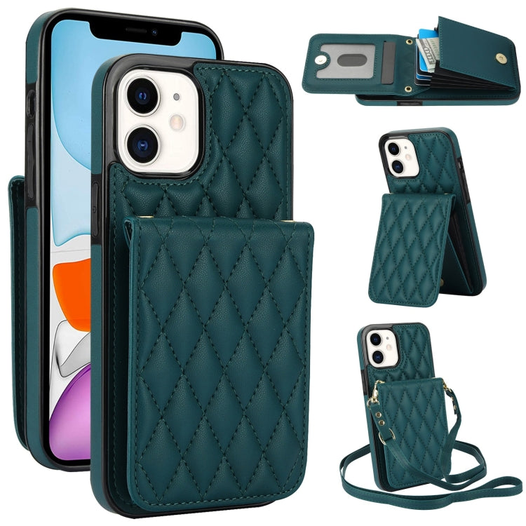 YM015 斜背菱形卡包 RFID 手機殼，適用於 iPhone 14 Pro Max、iPhone 13 Pro Max、iPhone 13 Pro、iPhone 13、iPhone 12 / 12 Pro、iPhone 12 Pro Max、iPhone 11 Pro Max、iPhone 11