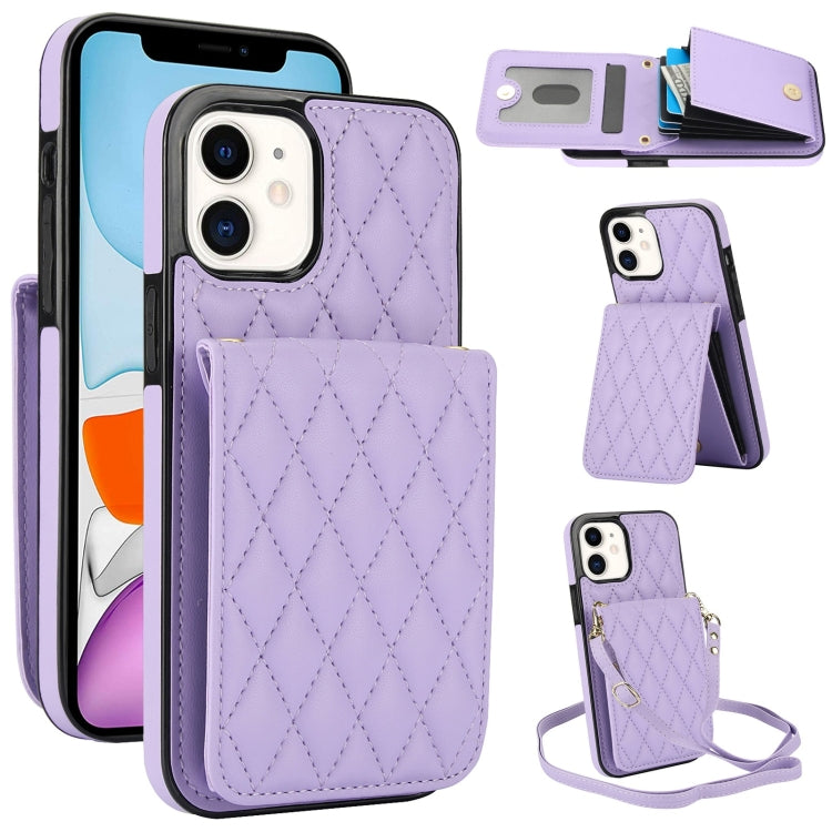 YM015 斜背菱形卡包 RFID 手機殼，適用於 iPhone 14 Pro Max、iPhone 13 Pro Max、iPhone 13 Pro、iPhone 13、iPhone 12 / 12 Pro、iPhone 12 Pro Max、iPhone 11 Pro Max、iPhone 11