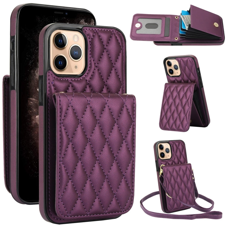 YM015 斜背菱形卡包 RFID 手機殼，適用於 iPhone 14 Pro Max、iPhone 13 Pro Max、iPhone 13 Pro、iPhone 13、iPhone 12 / 12 Pro、iPhone 12 Pro Max、iPhone 11 Pro Max、iPhone 11