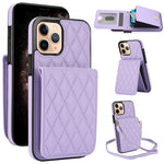 YM015 斜背菱形卡包 RFID 手機殼，適用於 iPhone 14 Pro Max、iPhone 13 Pro Max、iPhone 13 Pro、iPhone 13、iPhone 12 / 12 Pro、iPhone 12 Pro Max、iPhone 11 Pro Max、iPhone 11