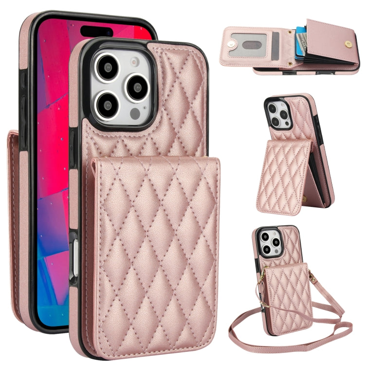 YM015 斜背菱形卡包 RFID 手機殼，適用於 iPhone 16e / 17e、iPhone 17 Pro Max、iPhone 17 Pro、iPhone 17、iPhone Air、iPhone 16 Pro Max、iPhone 16 Pro、iPhone 16 Plus