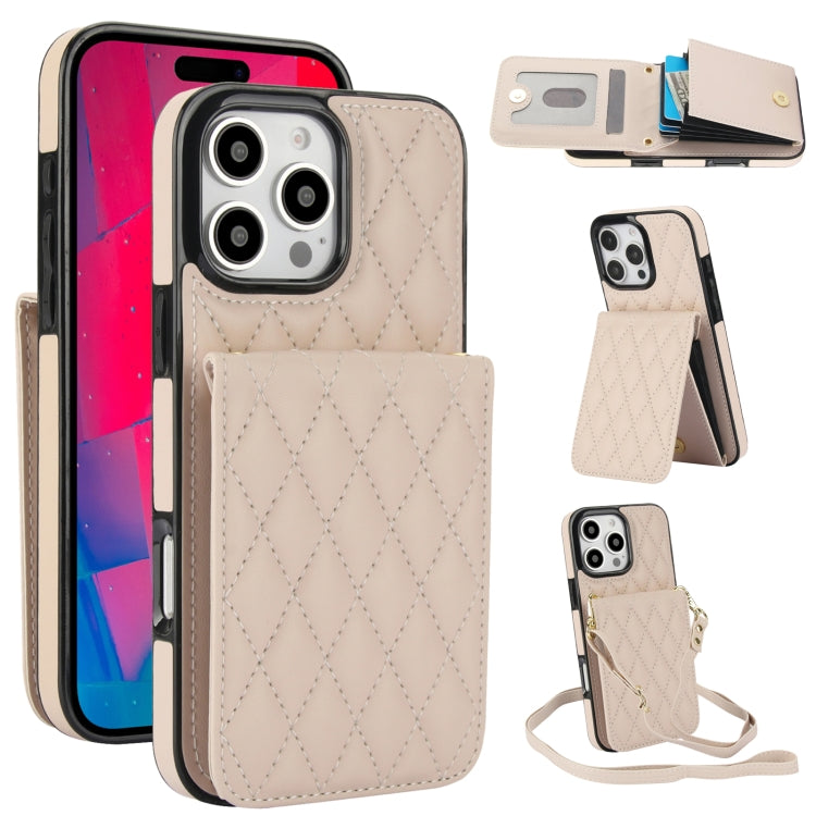 YM015 斜背菱形卡包 RFID 手機殼，適用於 iPhone 16e / 17e、iPhone 17 Pro Max、iPhone 17 Pro、iPhone 17、iPhone Air、iPhone 16 Pro Max、iPhone 16 Pro、iPhone 16 Plus