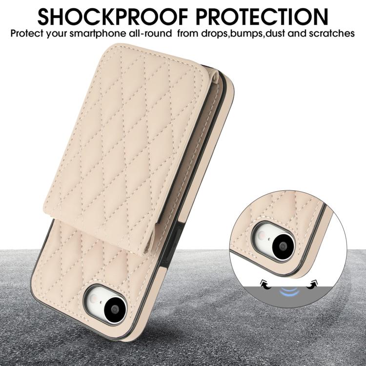 YM015 斜背菱形卡包 RFID 手機殼，適用於 iPhone 16e / 17e、iPhone 17 Pro Max、iPhone 17 Pro、iPhone 17、iPhone Air、iPhone 16 Pro Max、iPhone 16 Pro、iPhone 16 Plus