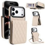 YM015 斜背菱形卡包 RFID 手機殼，適用於 iPhone 16e / 17e、iPhone 17 Pro Max、iPhone 17 Pro、iPhone 17、iPhone Air、iPhone 16 Pro Max、iPhone 16 Pro、iPhone 16 Plus