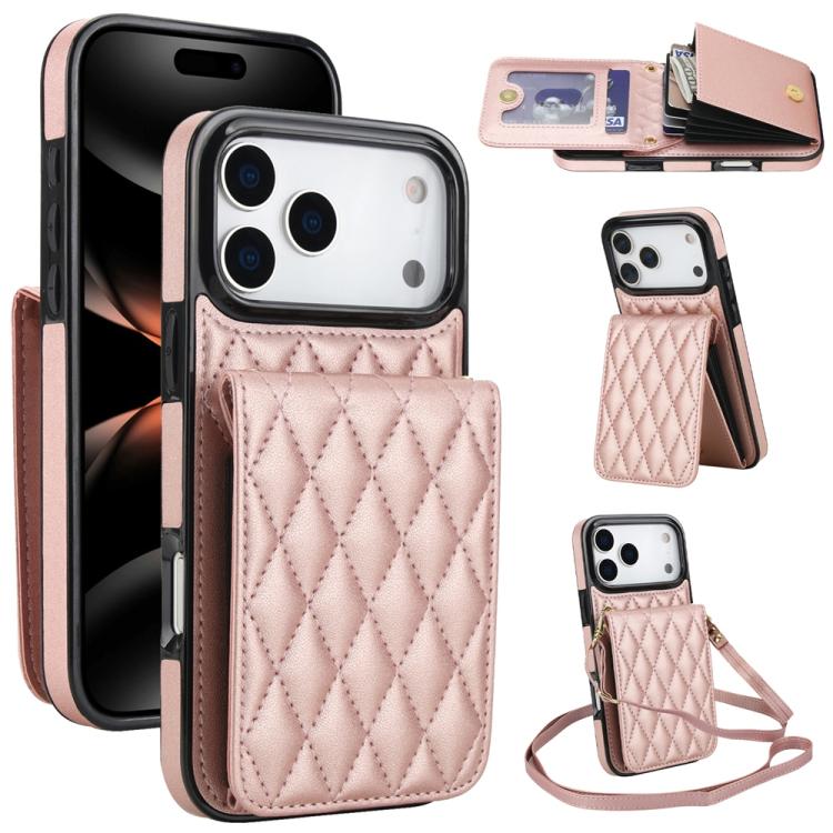 YM015 斜背菱形卡包 RFID 手機殼，適用於 iPhone 16e / 17e、iPhone 17 Pro Max、iPhone 17 Pro、iPhone 17、iPhone Air、iPhone 16 Pro Max、iPhone 16 Pro、iPhone 16 Plus