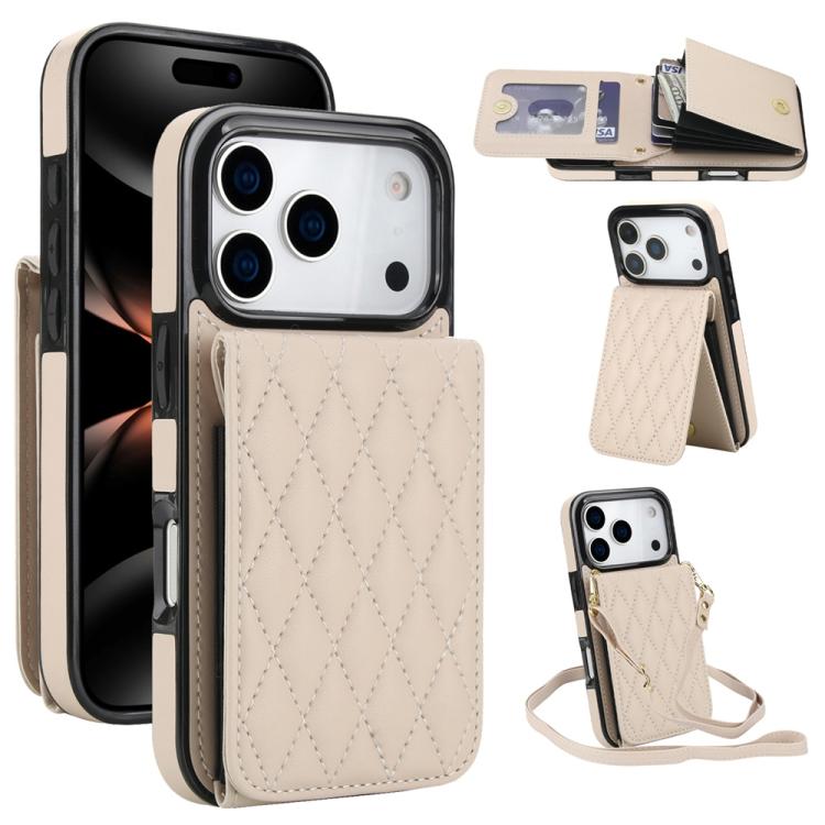 YM015 斜背菱形卡包 RFID 手機殼，適用於 iPhone 16e / 17e、iPhone 17 Pro Max、iPhone 17 Pro、iPhone 17、iPhone Air、iPhone 16 Pro Max、iPhone 16 Pro、iPhone 16 Plus