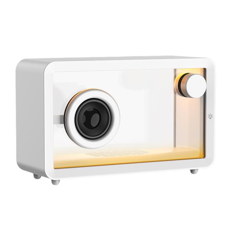 M8 Simple Fashion Transparent Bluetooth Speaker Subwoofer with Ambient Light