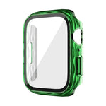 2合1 PC混合鋼化玻璃保護殼，適用於 Apple Watch Series 6 / 5 / 4 / SE 44mm、Apple Watch Series 6 / 5 / 4 / SE 40mm、Apple Watch Series 9 / 8 / 7 45mm、Apple Watch Series 9 / 8 / 7 41mm