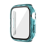 2合1 PC混合鋼化玻璃保護殼，適用於 Apple Watch Series 6 / 5 / 4 / SE 44mm、Apple Watch Series 6 / 5 / 4 / SE 40mm、Apple Watch Series 9 / 8 / 7 45mm、Apple Watch Series 9 / 8 / 7 41mm