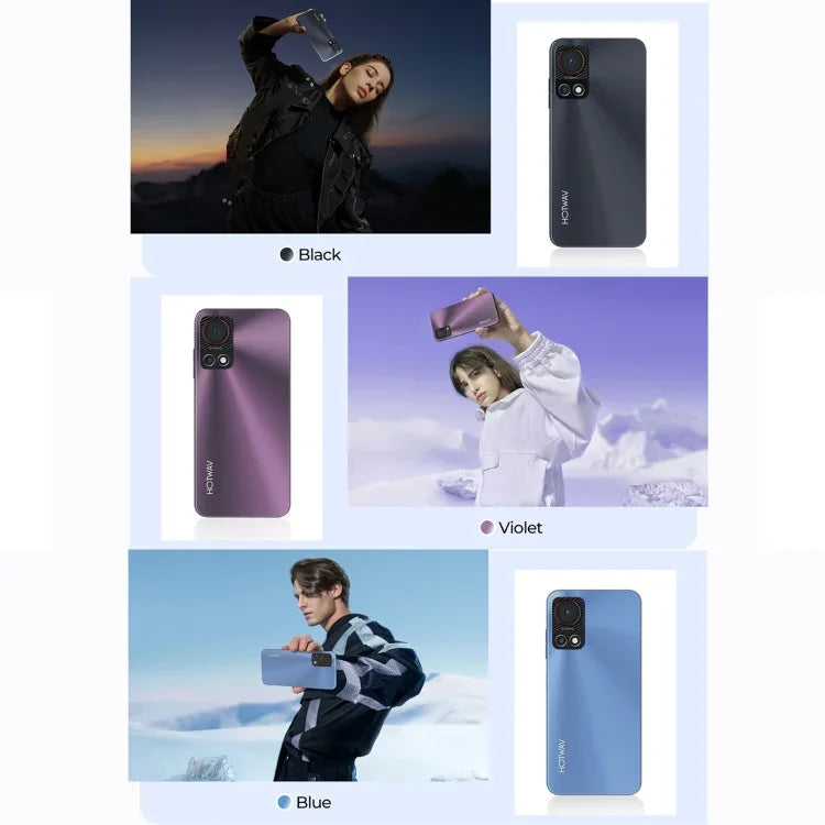 HOTWAV Note 13，側邊指紋識別，6.6 吋 Android 13 T606 八核心最高 1.6GHz，網絡：4G，OTG，4GB+128GB