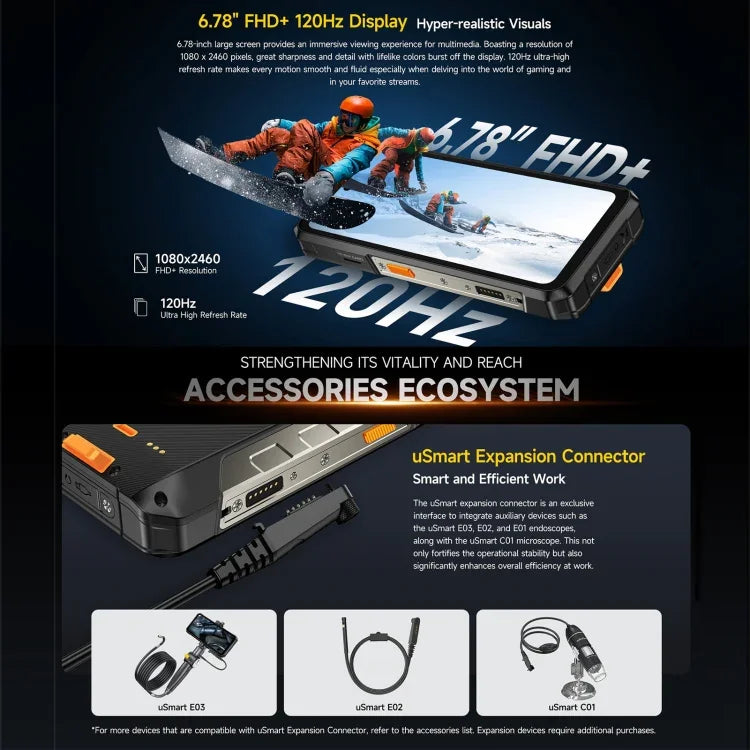 Ulefone Armor 26 Ultra 對講機版耐用手機，6.78 吋 Android 13 MediaTek 天璣 8020 八核心，網絡：5G，NFC，12GB+512GB 對講機版