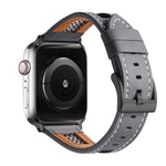 網眼小牛皮真皮錶帶，適用於 Apple Watch Series 4 44mm，適用於 Apple Watch Series 4 40mm，適用於 Apple Watch Series 3 38mm，適用於 Apple Watch Series 3 42mm，適用於 Apple Watch Series 2 42mm，適用於 Apple Watch Series 2 38mm