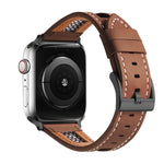 網眼小牛皮真皮錶帶，適用於 Apple Watch 42mm，適用於 Apple Watch 38mm
