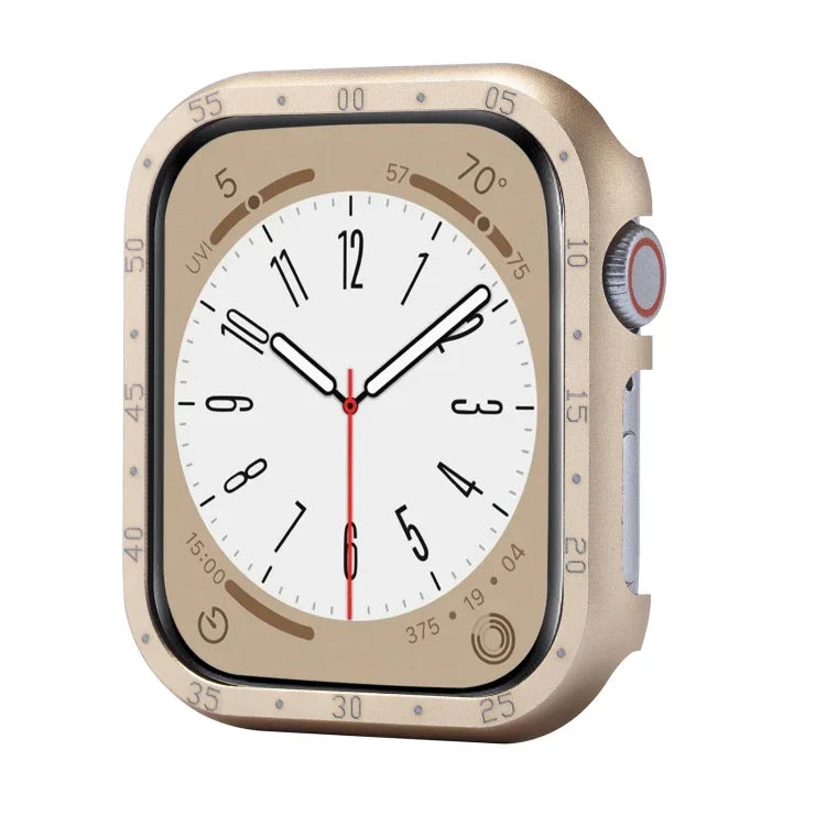 鋁合金錶框保護殼，適用於 Apple Watch Series 6 / 5 / 4 / SE 44mm，適用於 Apple Watch Series 6 / 5 / 4 / SE 40mm，適用於 Apple Watch Series 9 / 8 / 7 45mm，適用於 Apple Watch Series 9 / 8 / 7 41mm，適用於 Apple Watch Series 3 / 2 / 1 38mm