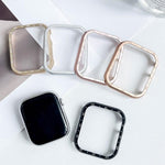 鋁合金錶框保護殼，適用於 Apple Watch Series 6 / 5 / 4 / SE 44mm，適用於 Apple Watch Series 6 / 5 / 4 / SE 40mm，適用於 Apple Watch Series 9 / 8 / 7 45mm，適用於 Apple Watch Series 9 / 8 / 7 41mm，適用於 Apple Watch Series 3 / 2 / 1 38mm
