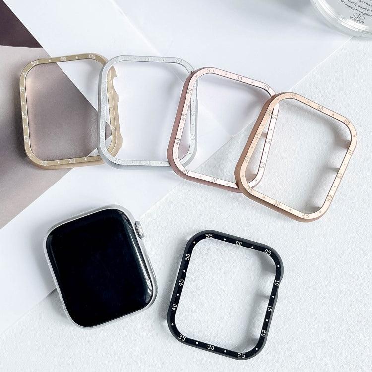 鋁合金錶框保護殼，適用於 Apple Watch Series 6 / 5 / 4 / SE 44mm，適用於 Apple Watch Series 6 / 5 / 4 / SE 40mm，適用於 Apple Watch Series 9 / 8 / 7 45mm，適用於 Apple Watch Series 9 / 8 / 7 41mm，適用於 Apple Watch Series 3 / 2 / 1 38mm