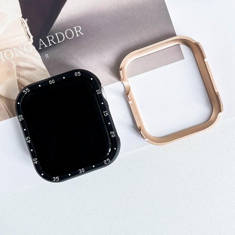 鋁合金錶框保護殼，適用於 Apple Watch Series 6 / 5 / 4 / SE 44mm，適用於 Apple Watch Series 6 / 5 / 4 / SE 40mm，適用於 Apple Watch Series 9 / 8 / 7 45mm，適用於 Apple Watch Series 9 / 8 / 7 41mm，適用於 Apple Watch Series 3 / 2 / 1 38mm