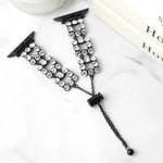 Rhinestone Metal Bracelet Watch Band, For Apple Watch SE 40mm, For Apple Watch SE 44mm, For Apple Watch Series 6 40mm, For Apple Watch Series 6 44mm, For Apple Watch Series 5 44mm, For Apple Watch Series 5 40mm, For Apple Watch Series 4 44mm           ...