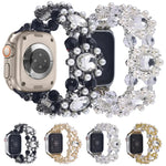 串珠珍珠寶石手鍊錶帶，適用於 Apple Watch 42mm，適用於 Apple Watch 38mm