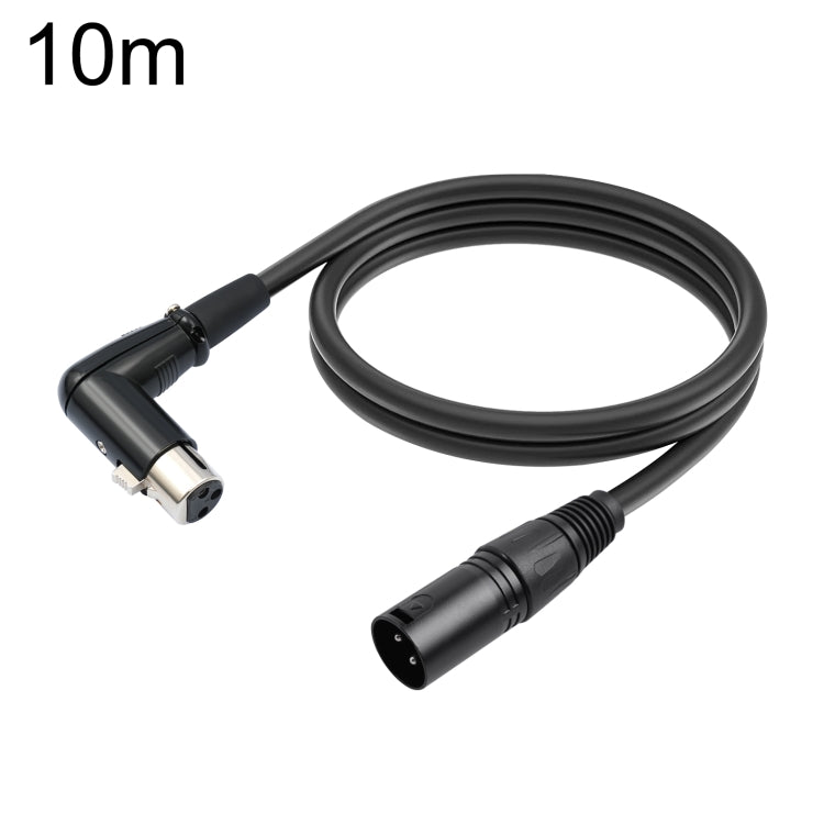 XK041L XLR三針直頭公轉彎頭母音頻線，0.3m、1m、2m、3m、5m、10m