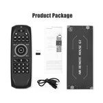 G7V Pro 2.4GHz 飛行空中滑鼠 LED 背光無線鍵盤遙控器，具陀螺儀，適用於 Android TV Box / PC，支援智慧語音